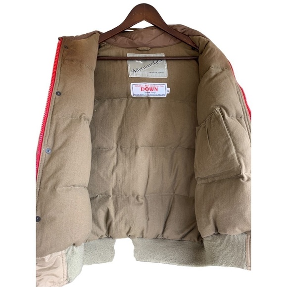 Adventure Gear Down Vest Tan Size XL Full Zip High Neck - Picture 4 of 13